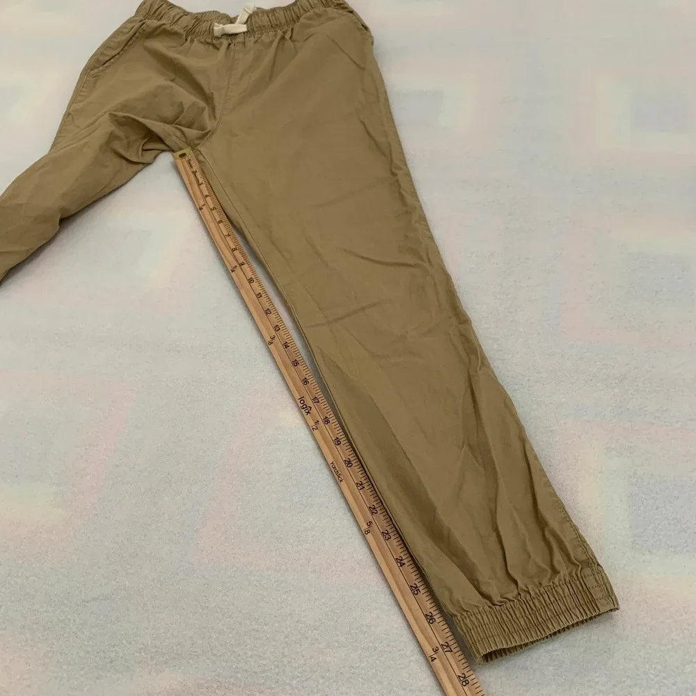 The Children's Place Jogger Pants BIG BOY Size 14‎ Khaki Tan Pull On Adjustable